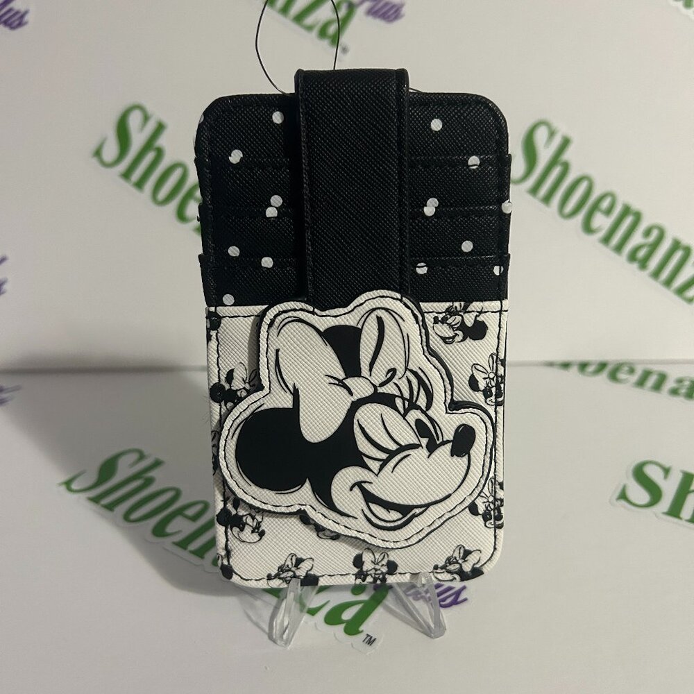 Disney Parks Cardholder Snap Fold Over Card Wallet Winking Minnie Mouse